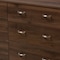 Baxton Studio Disa Mid-Century Modern Walnut Brown Finished 6-Drawer Dresser 142-8006 - alternate 8